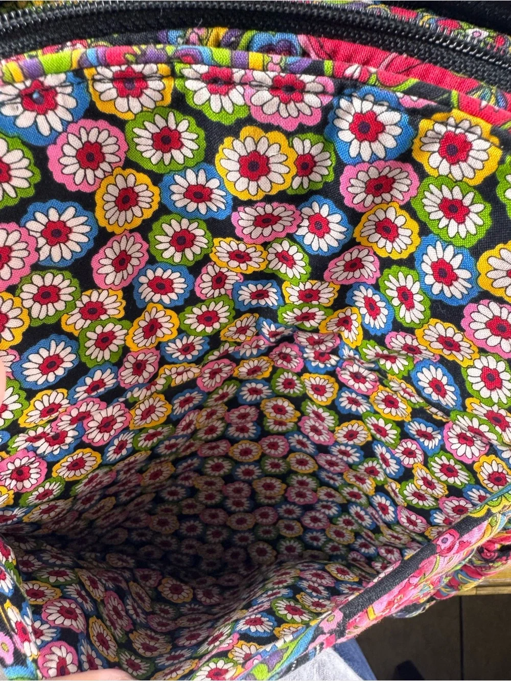 Vera Bradley Symphony In Hue Small Backpack Retired Floral Paisley Bag